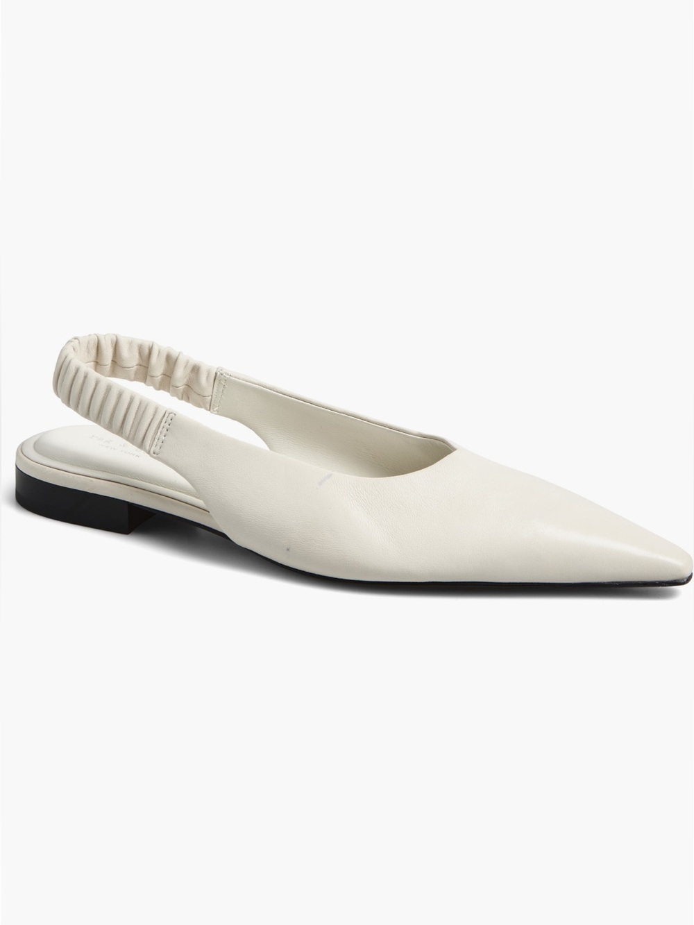NEW rag & bone Mercer Leather Slingback Flats in Antique White